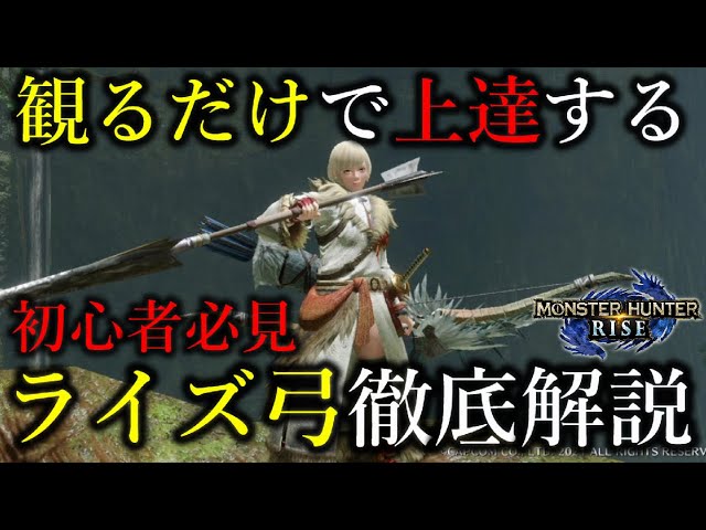 弓使い 初心者必見 上手い人は全員やってる上手な弓の使い方を徹底解説 モンハンライズ Mhrise ちとげちゃん 弓装備 もんはんやろうぜ 動画版